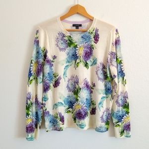 NWOT J Crew Margot Crewneck Sweater Vintage Floral